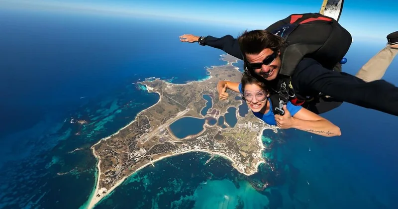 Tandem Skydive over Rottnest Island